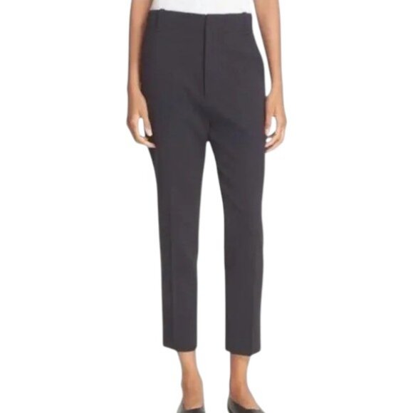 Vince Gray Wool Blend Crop Trouser Pant Women's Size 0 - Picture 1 of 6